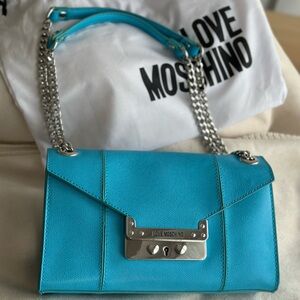 Love Moschino Blue Shoulder Bag